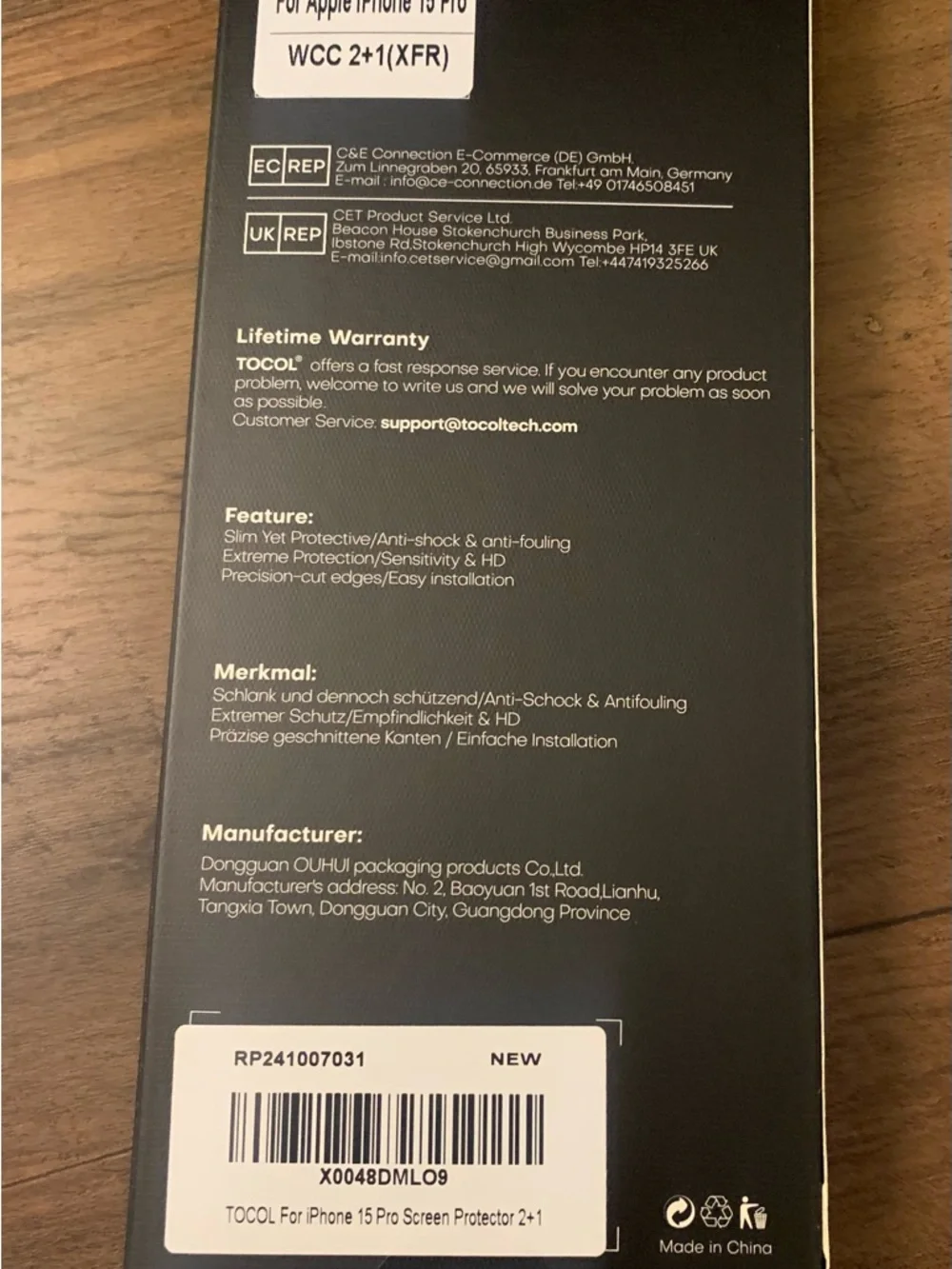 Tempered Glass Screen Protector for Cell Phones